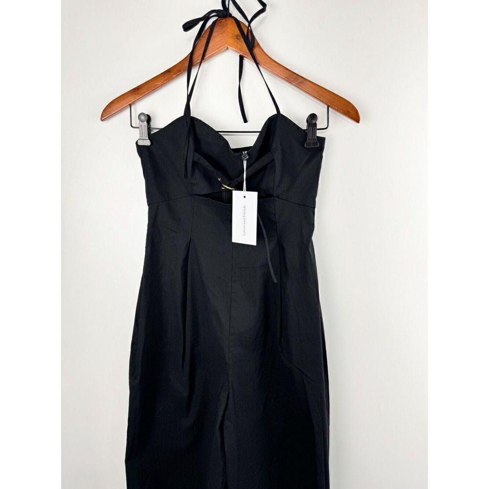 Lovers and Friends Charlize Jumpsuit Halterneck Linen Blend Quiet Luxury - Picture 4 of 7